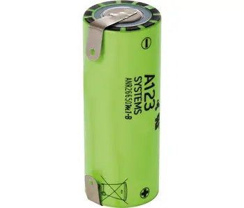 

OUTLET Battery de ferrous A123-ANR26650M1-B ANR 26650 3,7 V lithium 2500ma With Terminal X Bat539
