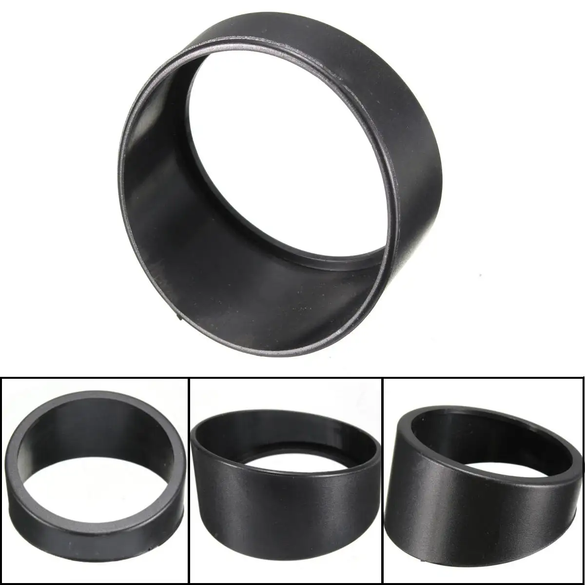 

Universal Car Black Gauge Visor Cap For 52MM/2" GAUGES Surround Protector Sun Light Shield Hood Visor Cover