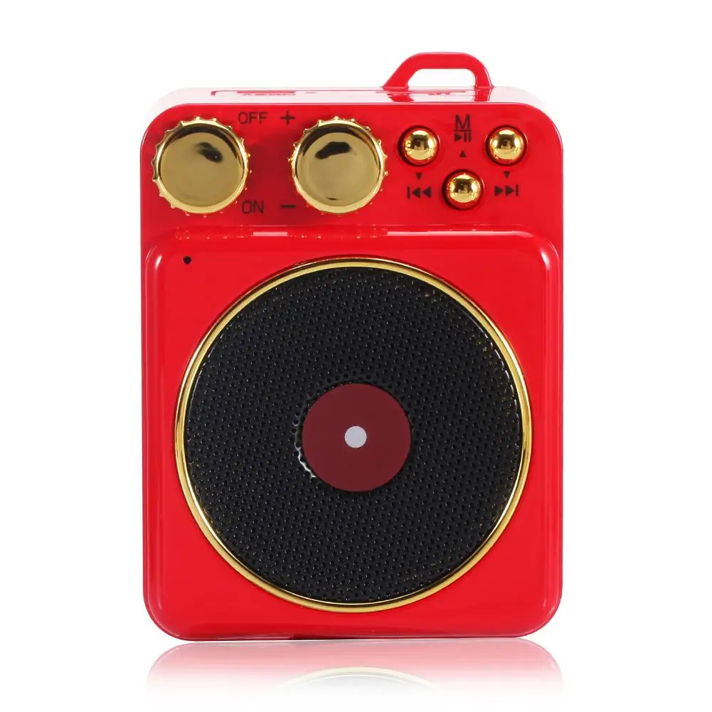 Bluetooth колонка в ретро стиле Atomic Record Player мини беспроводной динамик Поддержка карты