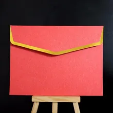 50 шт. 16x12 см Винтаж специальность Бумага конверт с золотым тиснением, свадьба, Бизнес пригласительные конверты