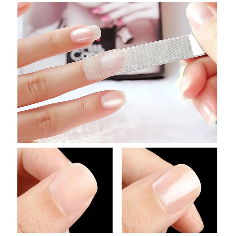 

WiRinef Bright Shiny Effect Gradient Nano Nail File Buffer Cleanable Grinding Manicure Nail Art Tool