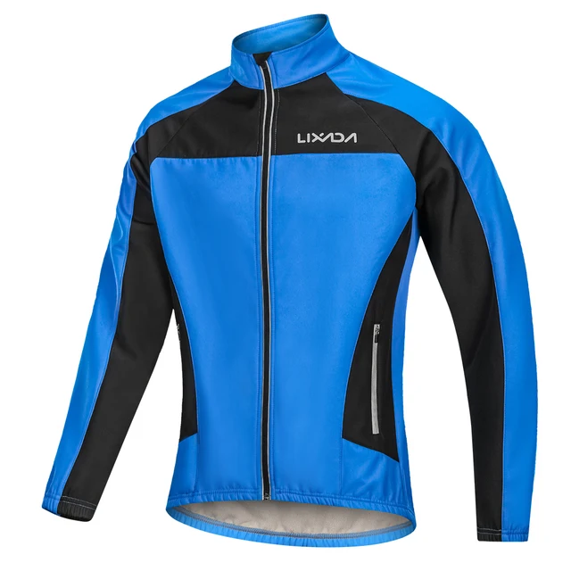 Buy Lixada Men's Winter Cycling Jacket Windproof Thermal Fleece Long Sleeve