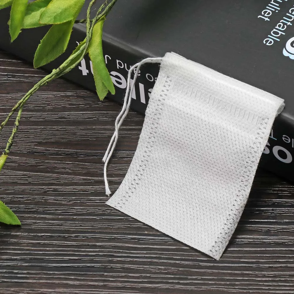 

100Pcs/Lot Teabags 5.5 x 7CM Empty Scented Tea Bags With String Heal Seal Filter Paper for Herb Loose Tea Bolsas de te