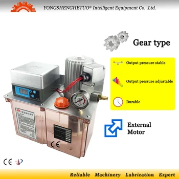 

electric lubrication oil grease pump lubricator oiler pressure relief valve digital panel gear 220V injection molding machine