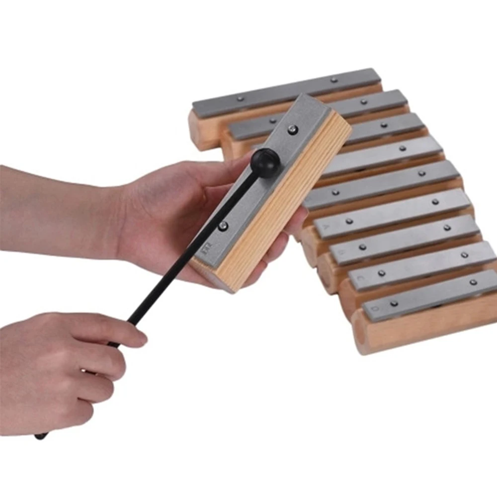 

10 Notes Xylophone Glockenspiel Disconnect-Type Design Percussion Instrument Wood Aluminum Xylophone For Kids Musical Education