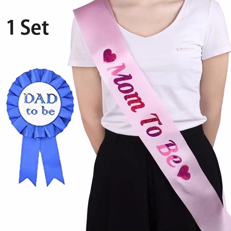 Новинка пояс для мамы DAD To Be Badge Baby Shower атласная лента и ребенка ремень на плечо