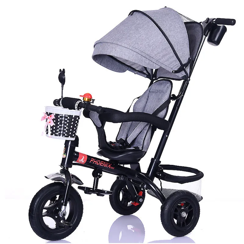 Flash Deal New Brand 1-6 Years Child Tricycle High Quality Swivel Seat Child Tricycle Bicycle Baby Buggy Stroller Bmx Baby Car Bike 1