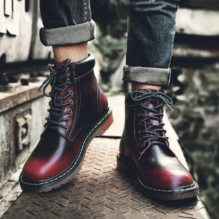 

Male England High Shoe Increase Men Leather Casual Shoes