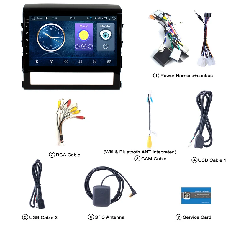 Flash Deal 9 inch android 8.1 car multimedia GPS navigation for toyota land cruiser 2016-2018 support WIFI rear view camera 5