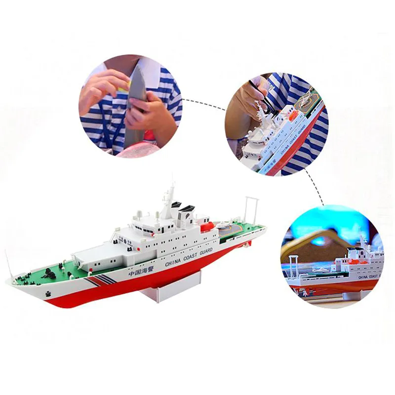 1/250 39 см 2 4G Китайский Морской патруль 3383 радиоуправляемая лодка 25 км/ч двойной