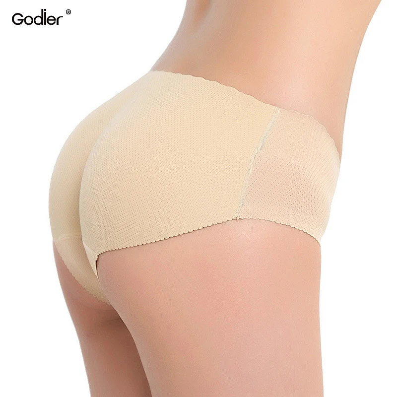 

Godier Women Sponge Butt Lifter Lingerie Underwear Padded Seamless Butt Hip Enhancer Shaper Panties push up buttocks sexy Briefs