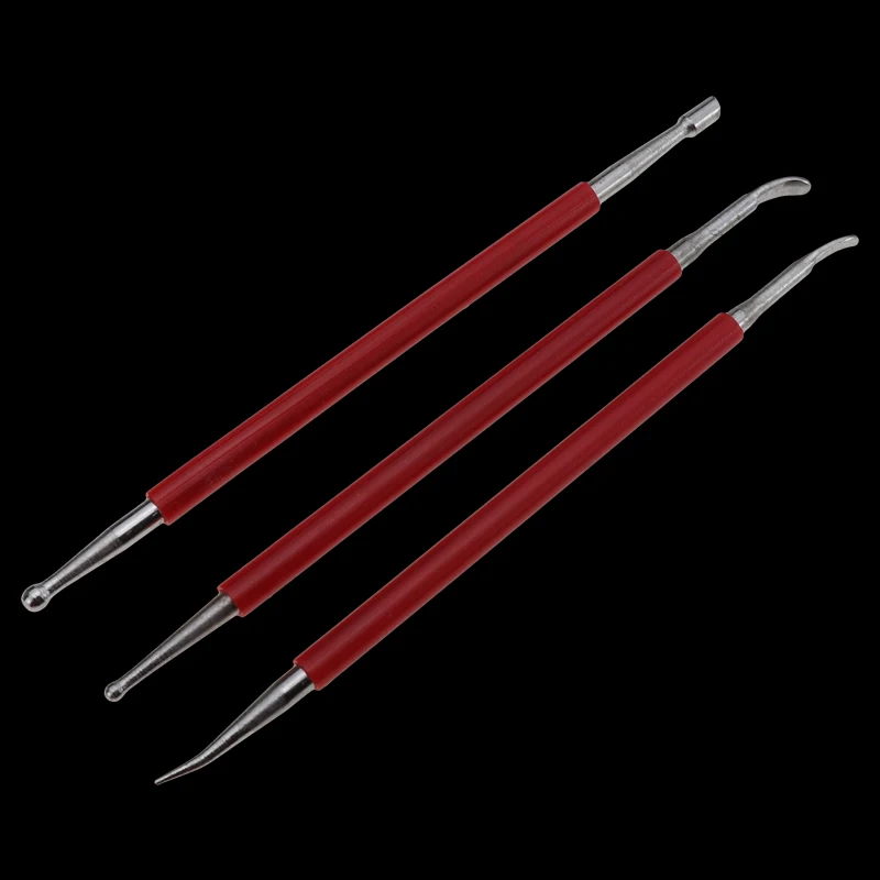 Leather Edge Stamping Carving Tool Set 3pcs/lot leather craft tools