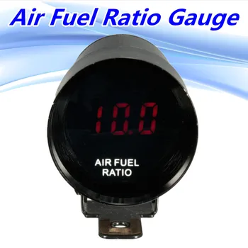 

12V 37mm Mini Micro Red LED Air Fuel Ratio Gauge Digital Smoked Len Black