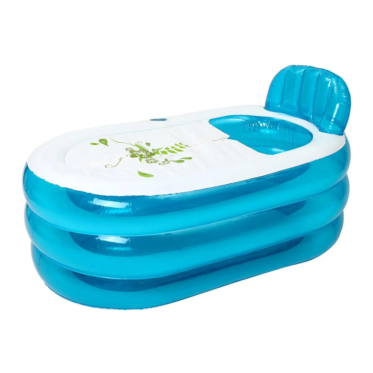 PVC Inflatable Bathtub 140*75*70cm Portable Bath Tub Home Camping Travel Folding SPA Bath With Cush