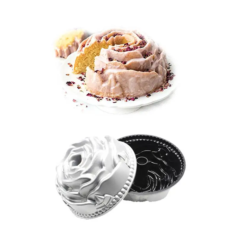 1PC Useful Cast Aluminum Cake Mold Metal Baking Form Kitchen Bakeware