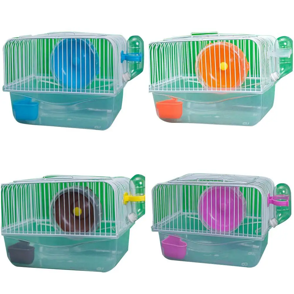 

AsyPets Pet Hamster Cage Luxury House Portable Mice Home Habitat Decoration