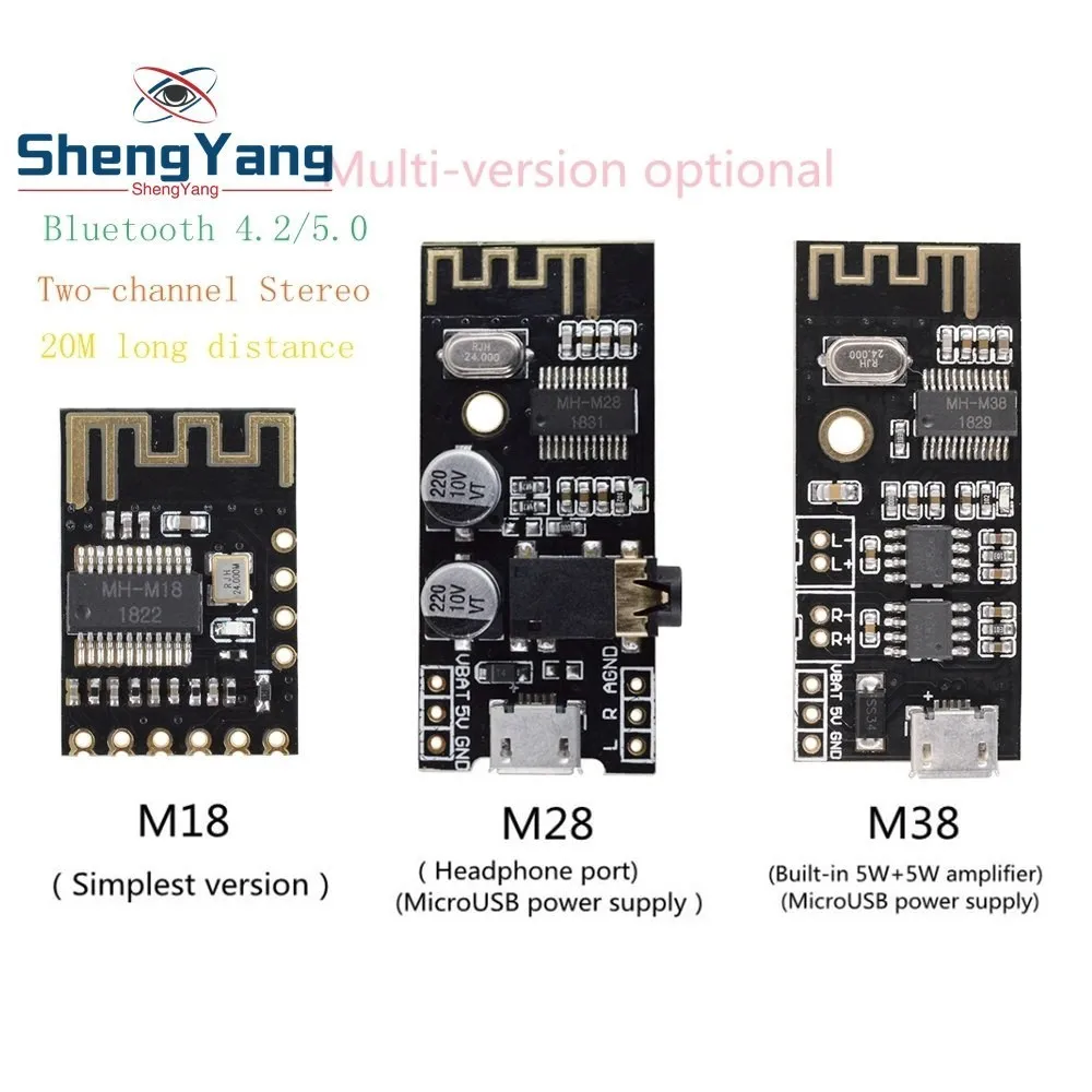 

ShengYang MH-MX8 MP3 Decoder Board Bluetooth 4,2 Audio Modul Verlustfreie Stereo DIY Refit Lautsprecher Hohe Fidelity HIFI