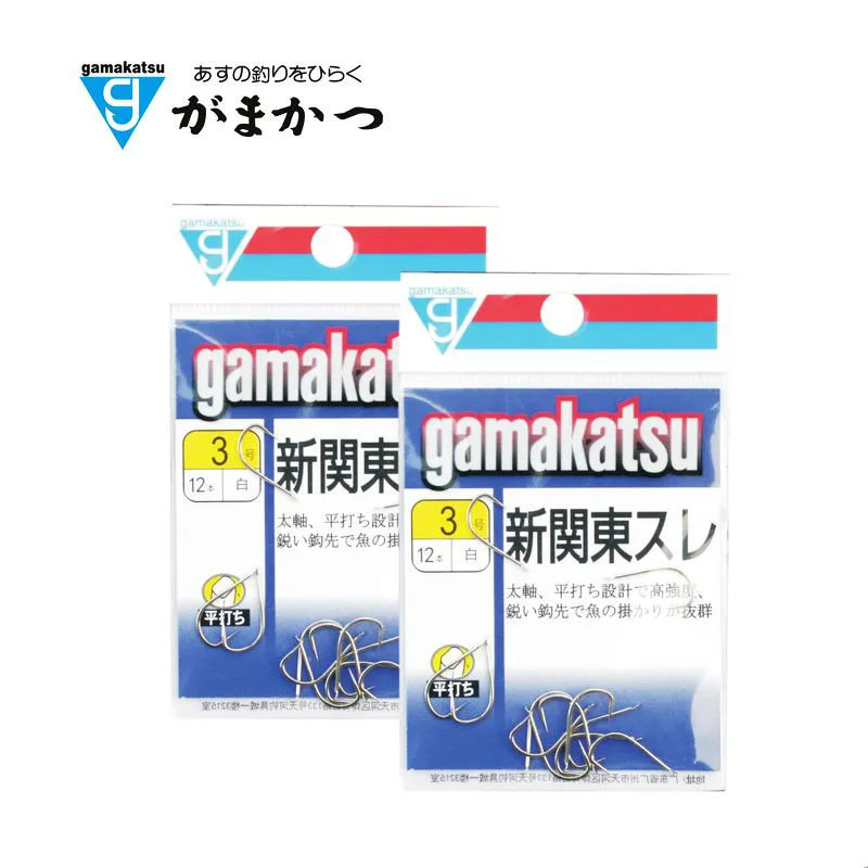 Японские рыболовные крючки Gamakatsu 3 шт./набор с белым светом 1 #2 #3 #4 # острые Крючки
