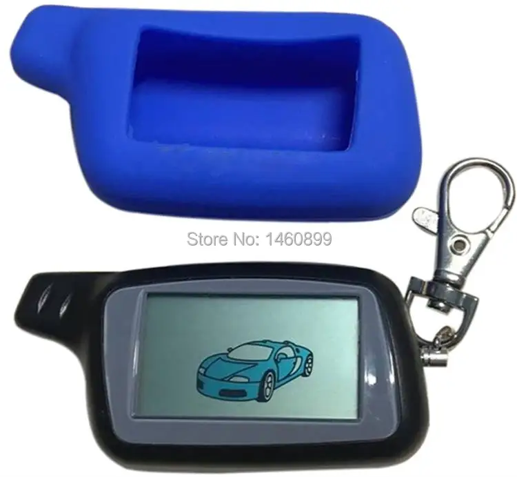 

X5 LCD Remote Control Key Fob + Silicone Gift For Russian Version Vehicle Security Two way car alarm system TOMAHAWK X5 Keychain