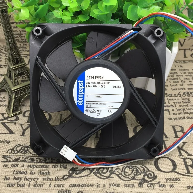 Ebm Papst 4414FN/2N DC 24V 8,3 W 120x120x25mm квадратный Вентилятор охлаждения сервера