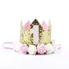 Taoup 1pc One First Birthday Party Hats 1st 2nd 3rd Crown Birthday Hats Number One Party Decors Kids Accessories Newborn Child ► Photo 3/6