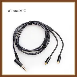 Okcsc Замена наушников кабель Mmcx разъем для наушников шнур 3. 5 мм разъем для наушники Sony XBA-Z5 Shure Se215/315/535/846/Ue900 никакой Mic