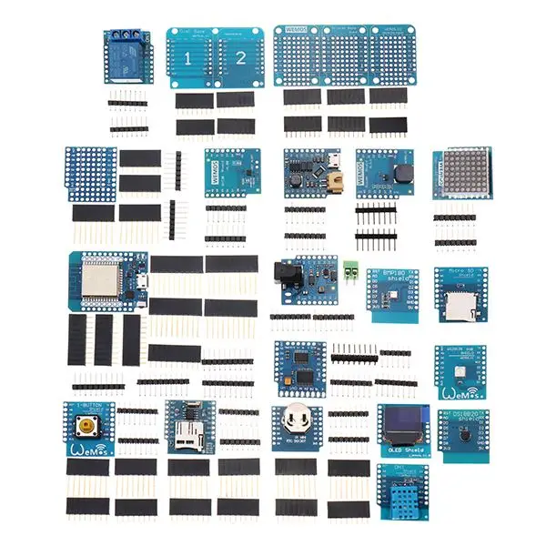 

NEW 20 In 1 Kits MINI D1 ESP32 WiFi Module bluetooth Learning Kit And MINI D1 Kit
