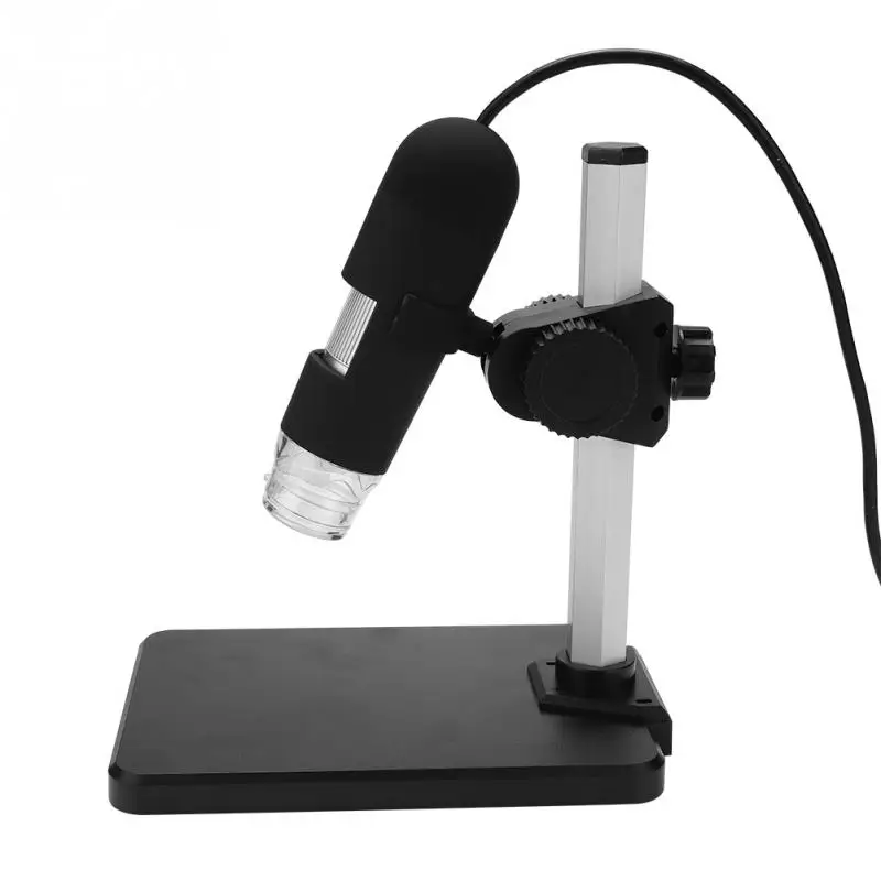 110 240V 800X Magnifier 2MP Digital Electronic Microscope Adjustable AV