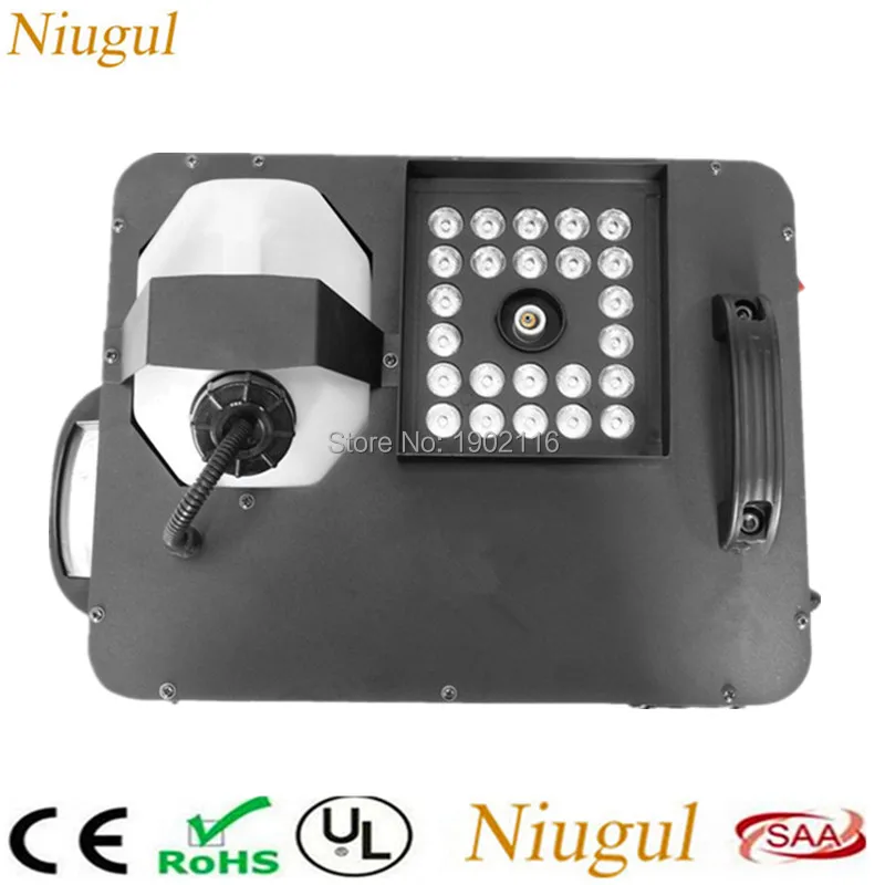 

1500W LED Fog Machine Pyro Vertical Smoke Machine/Professional DMX512 Remote Fogger With 24PCS RGB LED Light For Stage Equipment