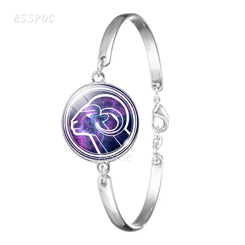12 созвездия зодиака знака браслет Pisces Libra Овен Телец Virgo Leo бижутерия со
