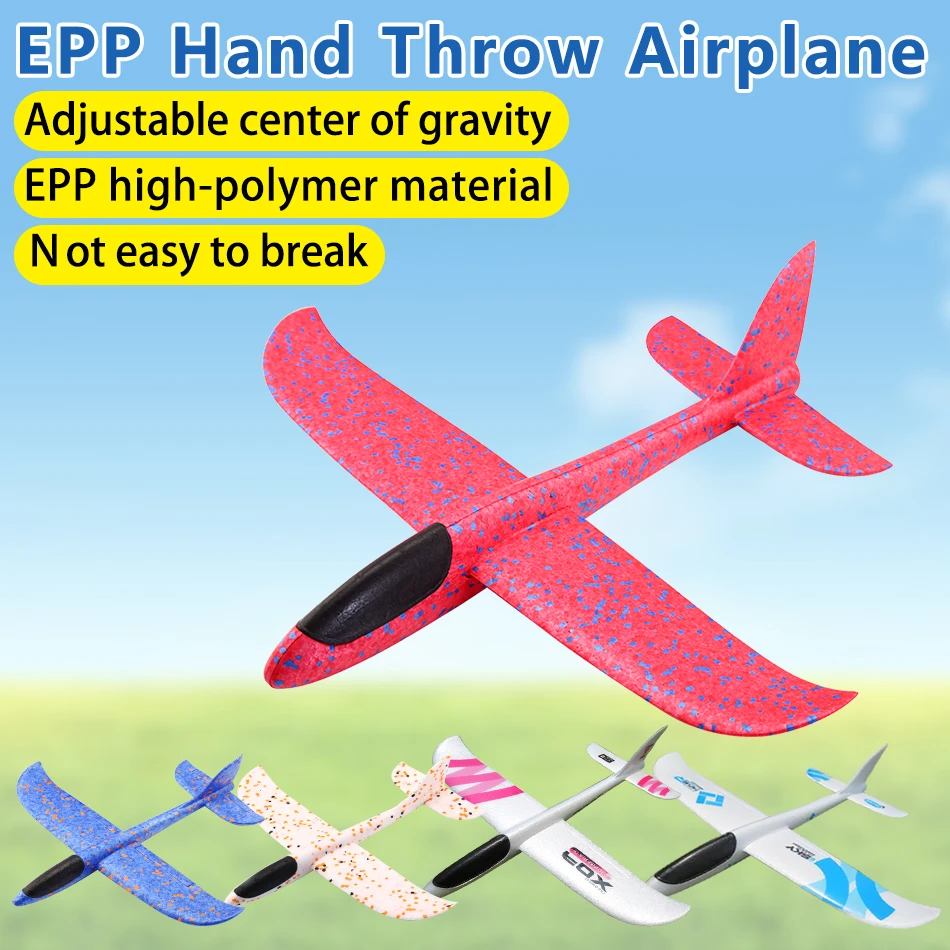 

EPP Foam Hand Throw Airplane Outdoor Launch Glider Plane DIY Aircraft Toy Hand Launch Airplane Model Toys Kids Gift Toy