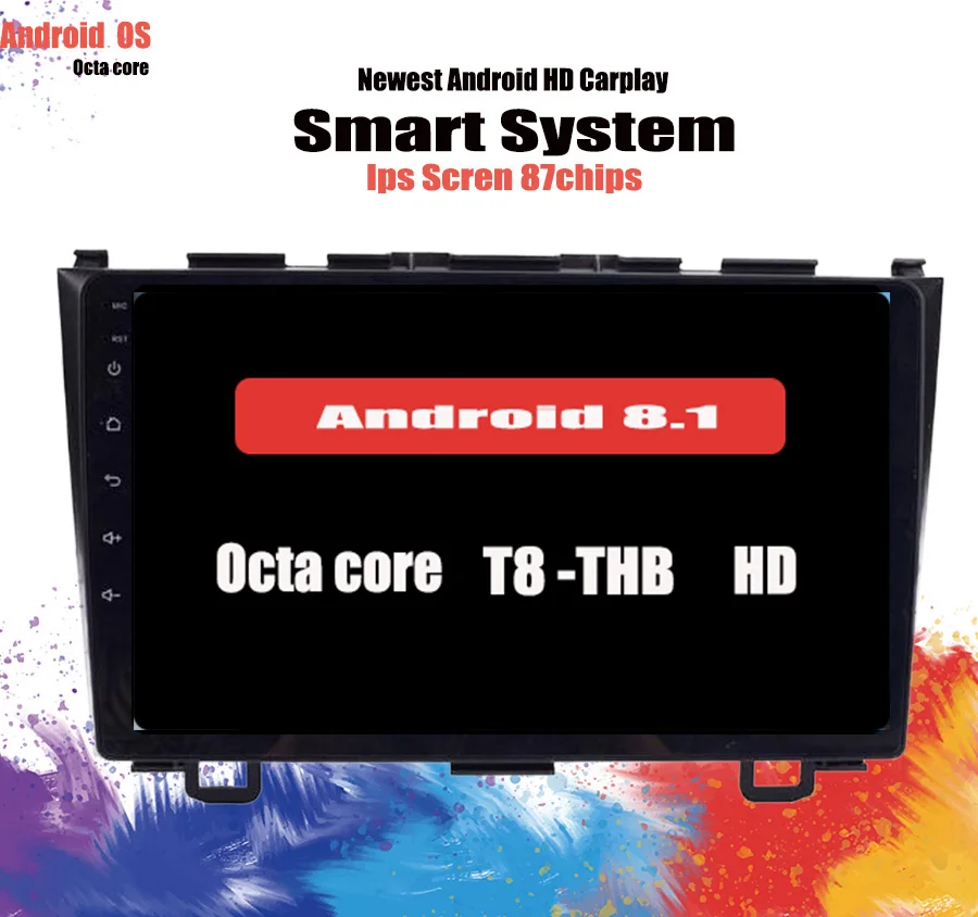 Автомобильный dvd видеоплеер 6 + 128G android 10 0 для Honda CRV 2006 2011 Octa Core 9 дюймов 2 Din