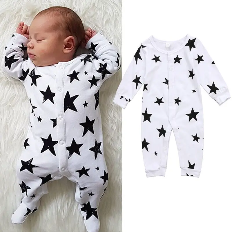 

Pudcoco Babys Jumpsuits Newborn Infant Baby Boy Girl Long Sleeve Romper Jumpsuit Clothes Outfit