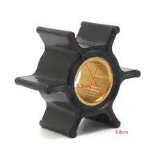 386084 18-3050 500355 лодочные подвесные моторы водяной насос крыльчатка для Джонсона Evinrude 9,9/15HP 6 лезвий замена Резиновая черная