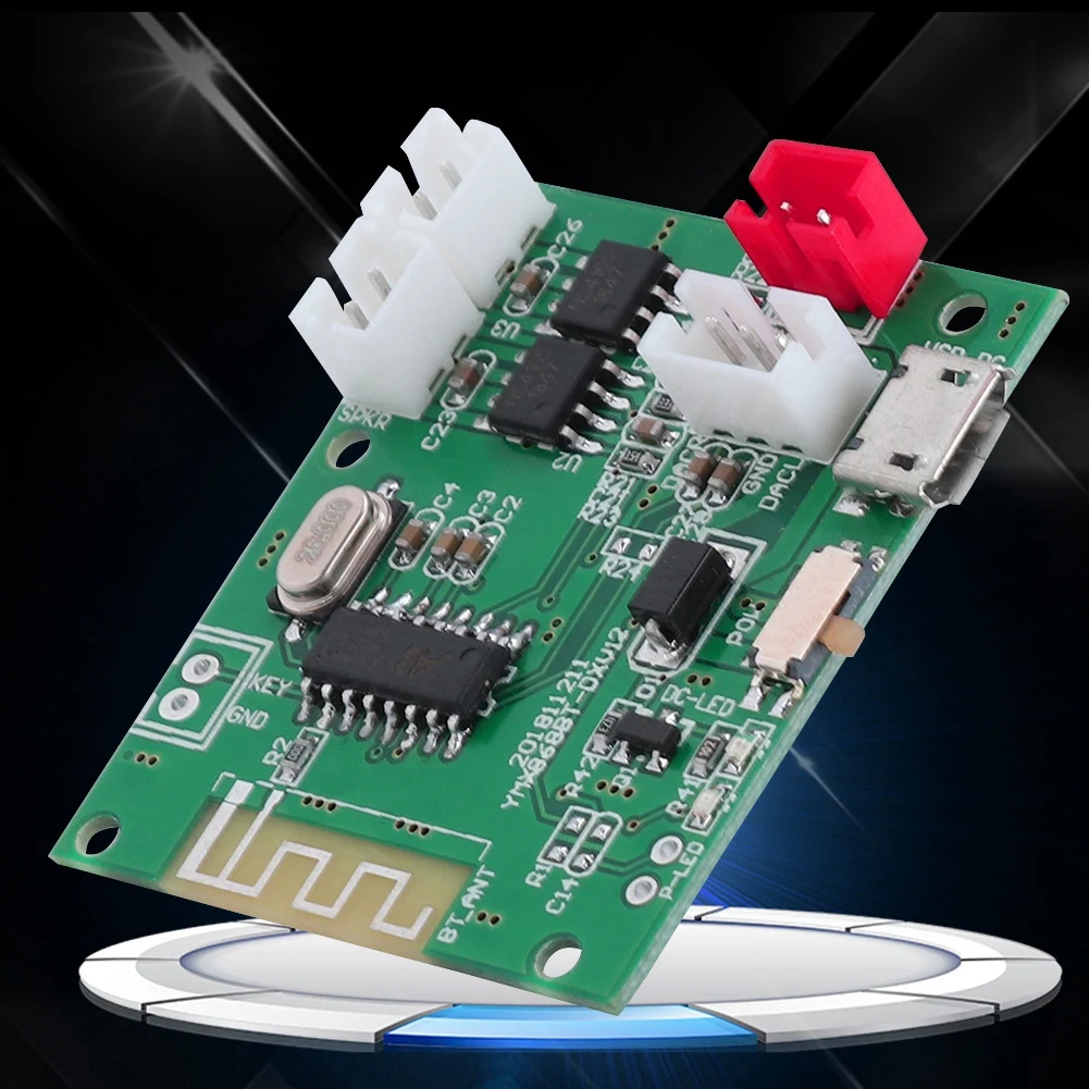 Горячая Bluetooth 5 0 2*5 Вт усилитель плата AUX аудио вход мощности 3 7 V V|Усилители