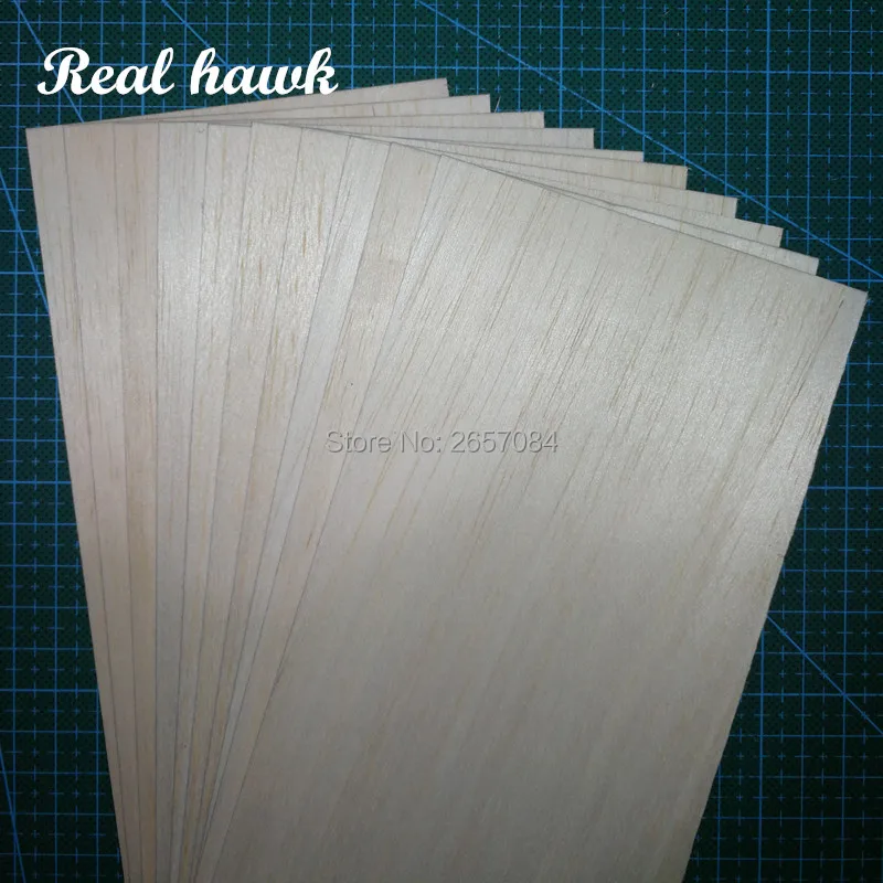 

AAA+ Balsa Wood Sheet ply 400mm long 100mm wide 0.75/1/1.5/2/2.5/3/4/5/6/7/8/9/10mm thick 10 pcs/lot for airplane/boat model DIY