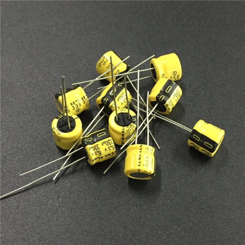 

10Pcs/50Pcs 330uF 6.3V ELNA Yellow 8x5mm 6.3V330uF Low Profile Audio capacitor