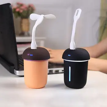 

3 in 1 Aroma Diffuser Cans Car Humidifier Mini Air Purifier Aromatherapy Essential Oil Diffuser LED Night Light USB Fan Fogger