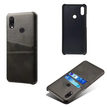 

30pcs/lot Crazy Horse PU+PC Cover Case With Card Holder For Xiaomi Redmi Note 7 Pro Mi9