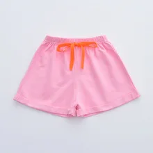 Новинка года, летняя детская одежда, шорты для досуга, хлопковые детские шорты ярких цветов, плотные детские шорты, BC116