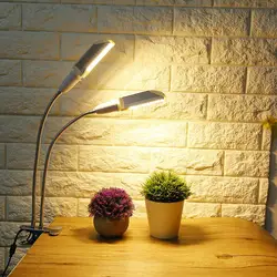 AC100-240V 45 Вт светодиодный завод светодиодная лампа для выращивания света с гусиной и зажимом для теплицы садоводства с вилкой ЕС