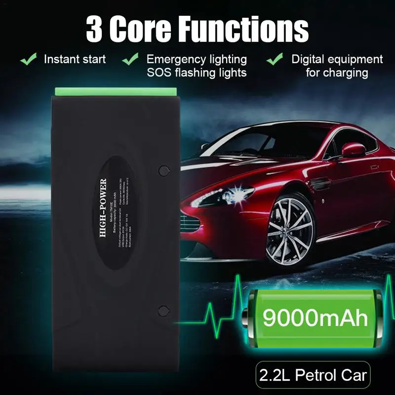 Car Jump Starter 12V Portable Power Pack Auto Battery Booster Car Charger Car Battery Car Usb Charger Car Jump Starter 12V Portable Power Pack Auto Battery Booster Car Charger Car Battery Car Usb Charger