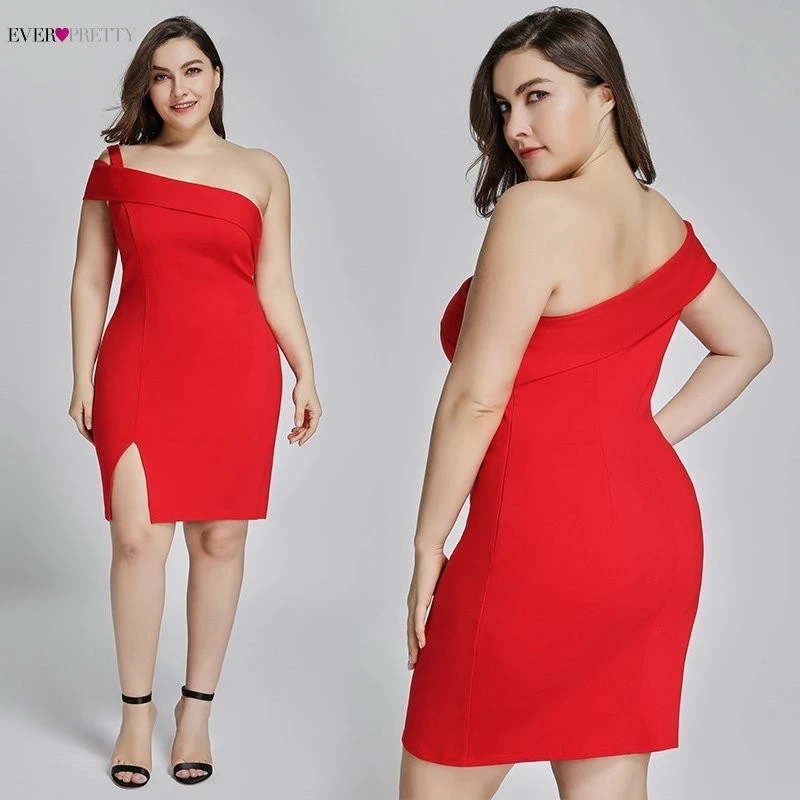 sexy red dinner dress