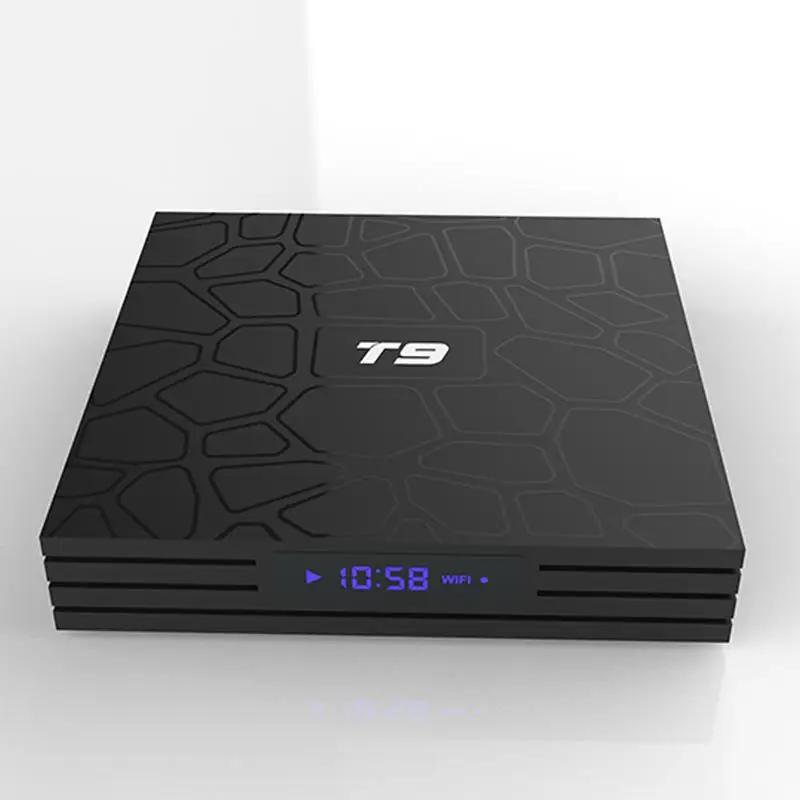 T9 Android 8.1 TV Box RK3328 Quad Core 4G/32G USB 3.0 Smart 4K Set Top Box Optional 2.4G/5G Dual WIFI Bluetooth Network Player
