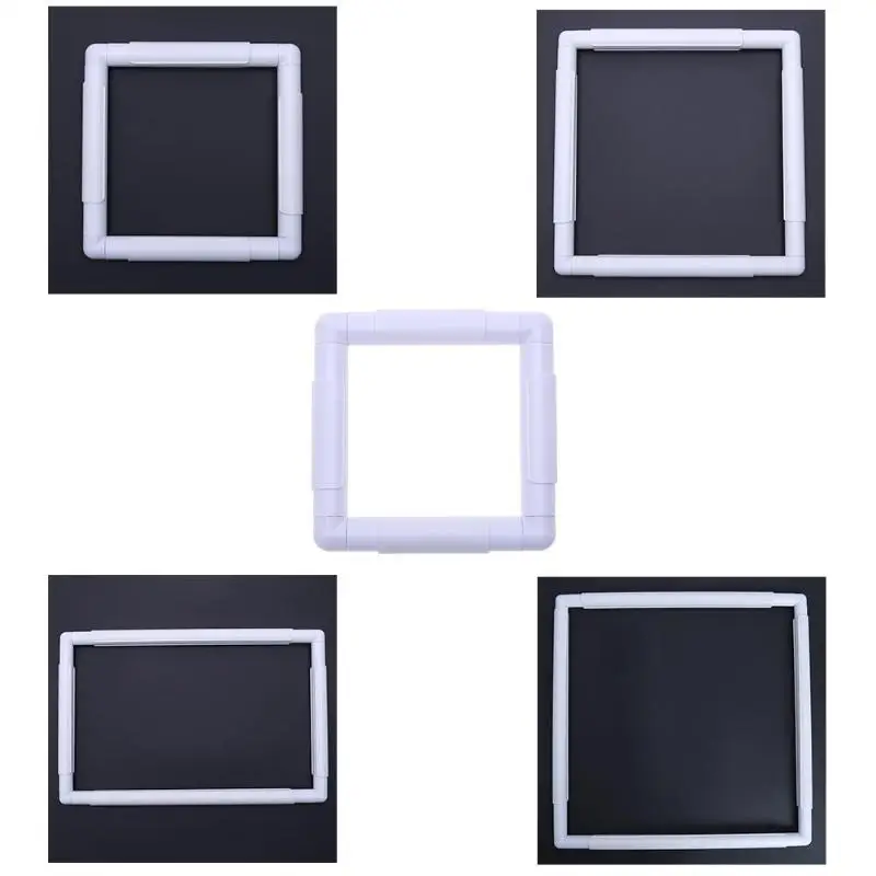 

Square Hoop Embroidery Hoop Plastic Frame DIY Cross Stitch Craft Tool