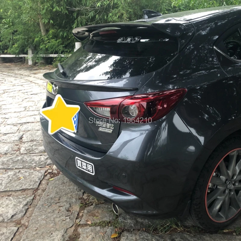 Задний спойлер MONTFORD из углеродного волокна для автостайлинга крыло багажника Mazda