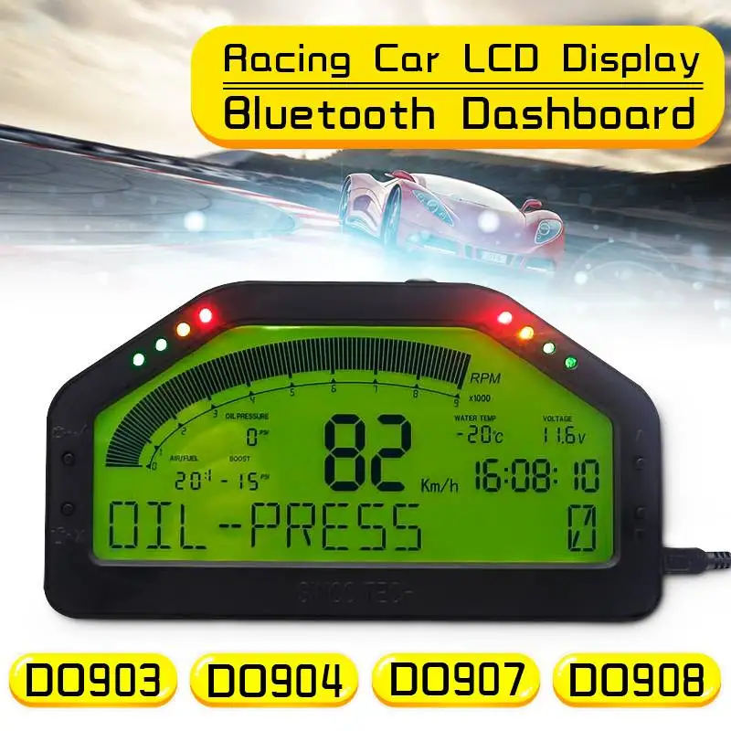 

Waterproof Dash Race Display Full Sensor Kit LCD Screen OBD Bluetooh Connection Universal DashBoard DO903 DO904 DO907 DO908