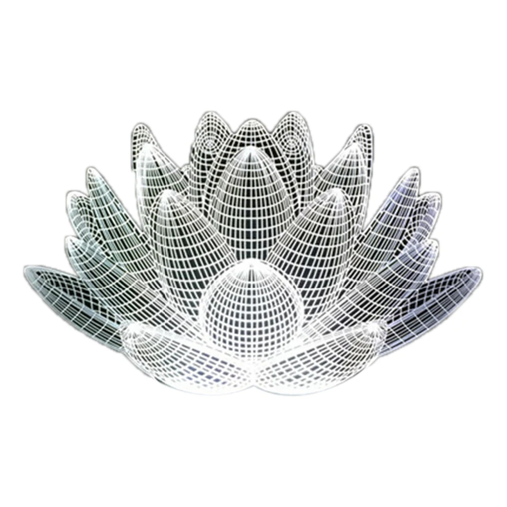 

Usb Led Lotus Flower Night Light 3D 7Colors Christmas Gifts Mood Lamp Press Kids Bedroom Table/Desk Sleeping Light, Press 7 Co