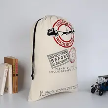 Стиль модный Рождественский хлопковый льняной держатель мешка ювелирных изделий мешок конфет Сувенир Подарочные сумки для покупок