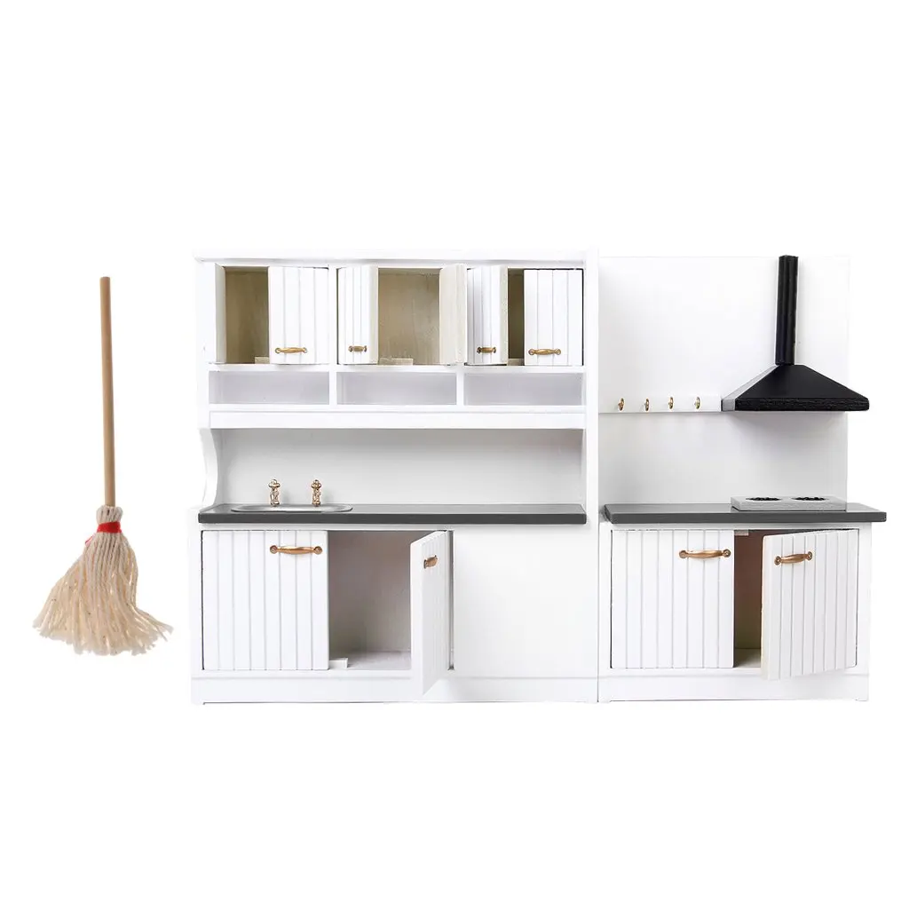 1/12 مصغرة أثاث المطبخ مجموعة أثاث بيت الدمية دمية الملحقات اللعب هدية عيد ميلاد للأطفال طفل الاطفال